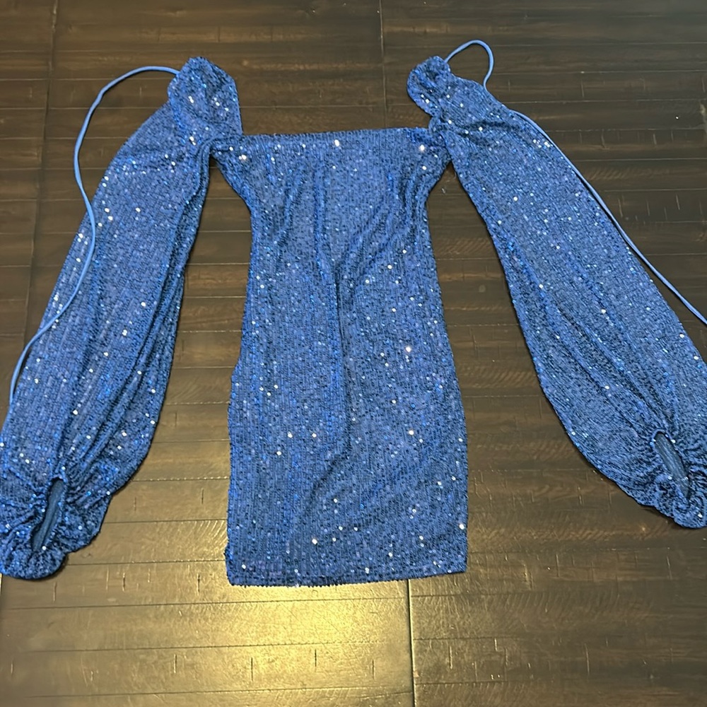 Blue Lucy and the sky mini dress